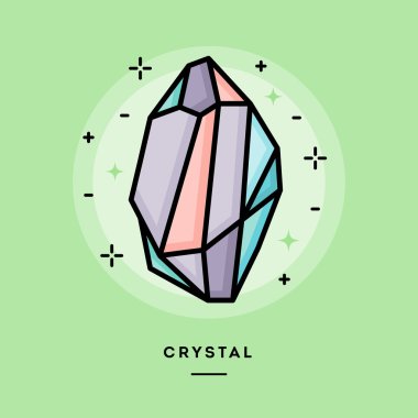 Güzel renkli kristal