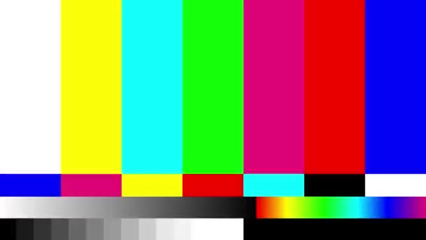 Erreur Signal Télévision Barres Couleurs Smpte Problèmes Données Des Barres — Video