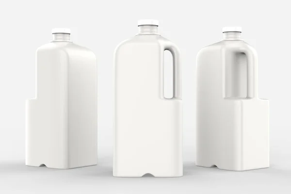 Melkfles Met Dop Geïsoleerd Witte Achtergrond Illustratie — Stockfoto