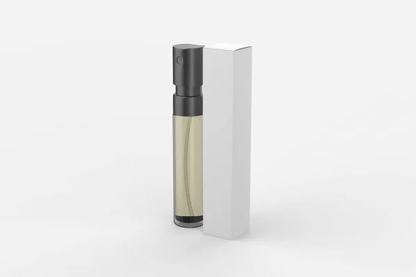 Modèle Pulvérisateurs Parfum Cas Réaliste Pulvérisation Pour Fragrance Open Emballage — Photo
