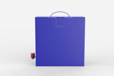 Damgalamak için Şarap Musluğu ile boş kibrit kutusu. 3d resimleme.