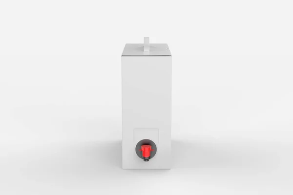 Blank Matte Paper Box Wine Tap Branding — 스톡 사진