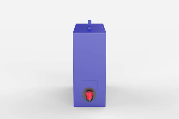 Blank Matte Paper Box Wine Tap Branding — 스톡 사진