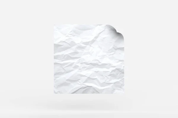 Faltbare Blanko Poster Hängen Mit Ordnerklammern Weiße Papierblätter Mit Kreuzfalten — Stockfoto