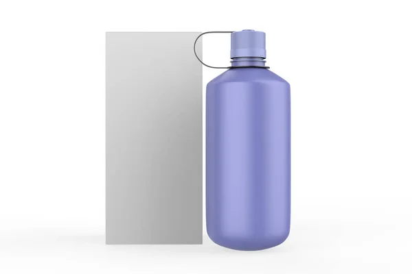 飲み物用の本物のモックアップボトル 異なるボリュームミリリットルのための普遍的な パッケージデザインとラベルのプレゼンテーションのためのテンプレート 3Dイラスト — ストック写真