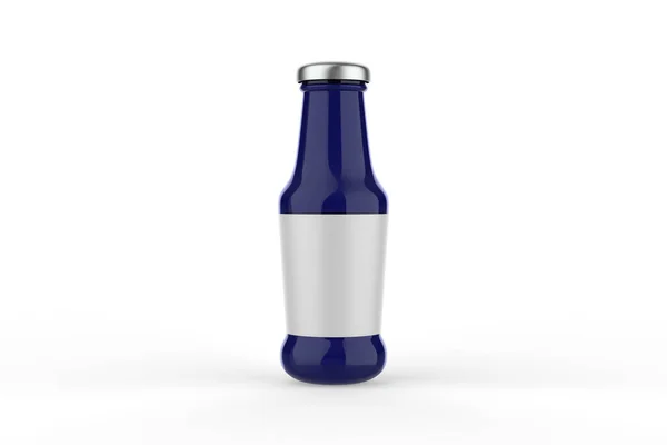 Bär Sirap Flaska Isolerad Vitt Illustration — Stockfoto
