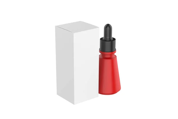 Realistic Dropper Bottle Cosmetic Blank Vials Liquid Drug Transparent Bottles — Stock Photo, Image
