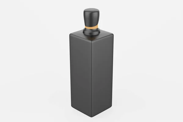 Τετράγωνο Καλλυντικά Μπουκάλι Απλό Βιδωτό Καπάκι Για Ομορφιά Υγιεινό Προϊόν — Φωτογραφία Αρχείου