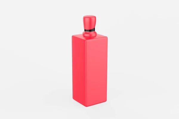 Botella Cosmética Cuadrada Con Tapa Tornillo Liso Para Belleza Producto — Foto de Stock