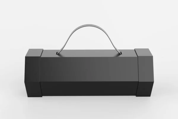 空白の段ボール六角形のパッケージボックス 隔離された白い背景にテンプレートをモックアップ 3Dイラスト — ストック写真