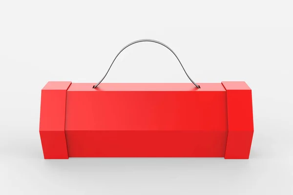 Tomma Kartong Hexagon Packaging Box Mock Mall Isolerad Vit Bakgrund — Stockfoto