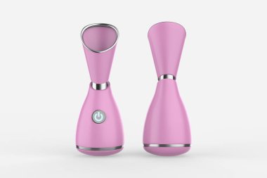 Sinüs spreyi için elektrikli yüz buharı derin temizleyici taşınabilir güzellik. 3d illüstrasyon