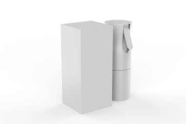 Portatif Cep Spreyi Güzel Basınç Alkol Pompası Nano Spreyi Şişe ile. 3d illüstrasyon