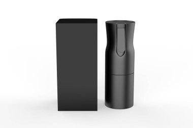 Portatif Cep Spreyi Güzel Basınç Alkol Pompası Nano Spreyi Şişe ile. 3d illüstrasyon