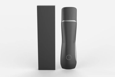 Ultrasonik cilt temizleme, derin yüz temizleme, kürek soyma, yüz temizleme, yüz temizleme, yüz temizleme temizleme makinesi. 3d illüstrasyon