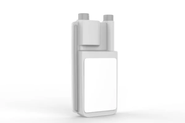 Plastic Dosing Bottle Mockup Isolated White Background Illustration — Stock Photo, Image