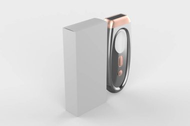 Elektrikli Tıraş Edici Kadın Tüyleri Temizleme. Bayan Bacak Usturası, Bikini Bölgesi, Yüz Tüylü, Kablosuz Vücut Tıraşı Kablosuz USB Yeniden Şarj Edilebilir Tıraş Edici. 3d illüstrasyon