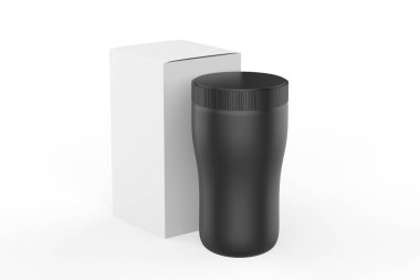 İlaç, hap, kapsül ve uyuşturucu için ilaç paketlerinin maketi. Spor ve sağlık takviyeleri. 3d illüstrasyon