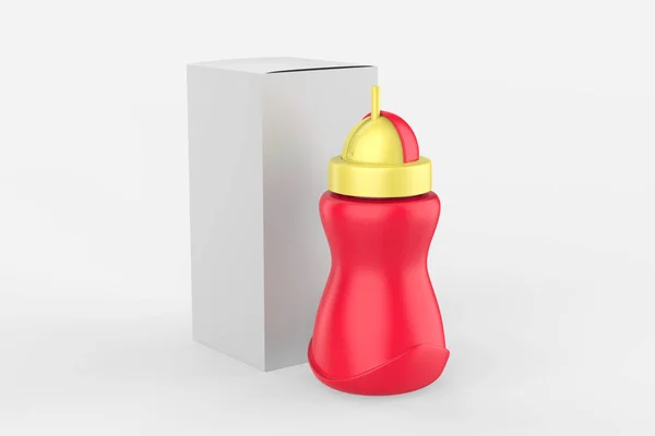 Sticlă Lapte Nutriție Recipient Din Plastic Pentru Nou Născut Pentru — Fotografie, imagine de stoc
