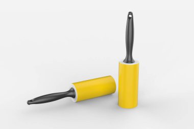 Hayvan tüyü temizleme modeli beyaz arka planda izole edildi. 3d illüstrasyon