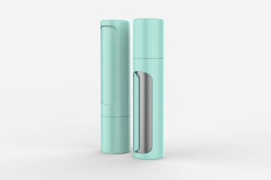 Hayvan Kılları Temizleme Aracı, Kendi Kendini Temizleyen Tabanlı Çift Taraklı Lint Fırçası Köpek Kedi Kürkünü Kıyafetlerinden Çıkartıyor. 3d illüstrasyon