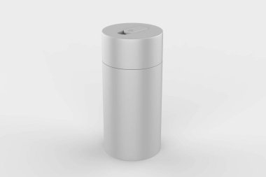 Diş teli modeli beyaz arka planda izole edildi. 3d illüstrasyon