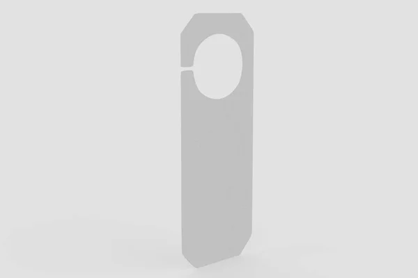 Дверні Вішалки Ізольовані Білому Тлі Дверний Вішак Макет Ілюстрація — стокове фото