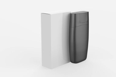 Beyaz arka planda organik bal bulunan plastik kavanoz şişesi. 3d illüstrasyon