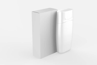 Beyaz arka planda organik bal bulunan plastik kavanoz şişesi. 3d illüstrasyon