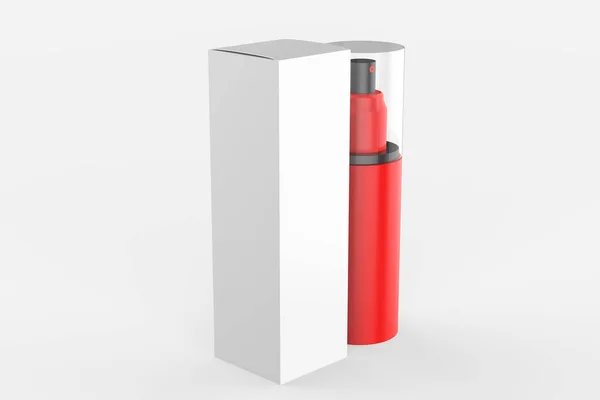 Flaconi Spray Bianchi Finto Confezione Cosmetica Modello Pubblicità Prodotti Cosmetici — Foto Stock