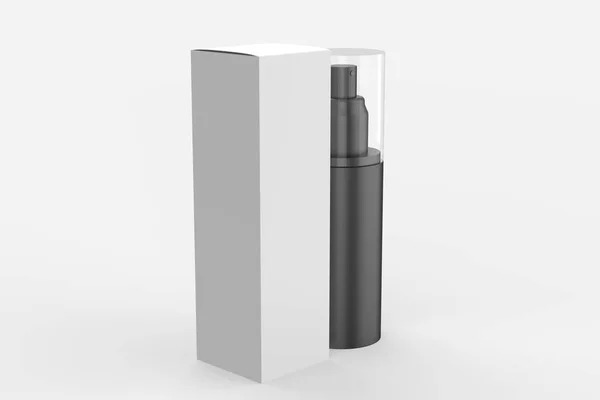 Blanco Spuitflessen Voor Mock Cosmetische Verpakking Template Voor Reclame Cosmetische — Stockfoto