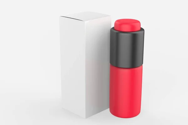 Kosmetisk Flaska Schampo Sprayprodukt Prov Bad Container Mockup Tomt Paket — Stockfoto