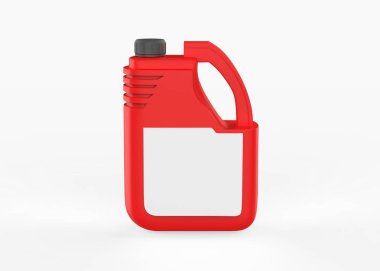 Jerry Can Mockup beyaz arka planda izole edildi. 3d illüstrasyon