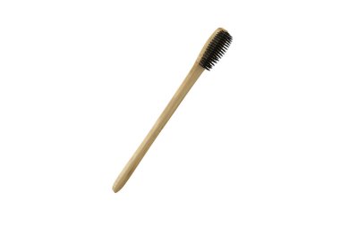 Yetişkinler için Doğal Temiz Bambu Diş fırçası. 3d illüstrasyon