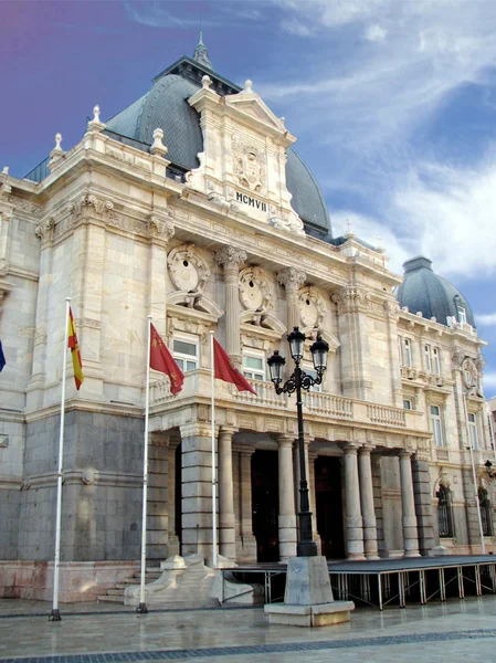 Edificio del Ayuntamiento de Cartagena. Palacio Consistorial — Foto de Stock