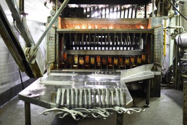 Et endüstrisi için ekipman. Domuz ve inek eti işleme tesisi.