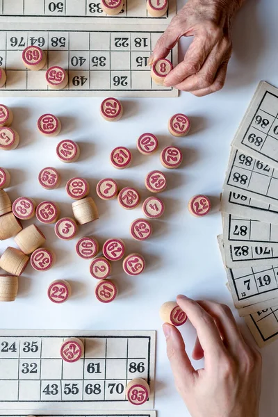 Lotto Family Board Game Jogue Casa Dia Frio Inverno Novo — Fotografia de Stock