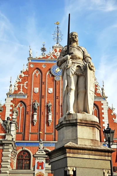 Statue of Roland in Riga — Stock Photo, Image