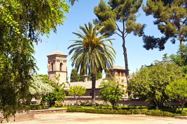 Park Alhambra, Granada, Spanyol — Stok Foto