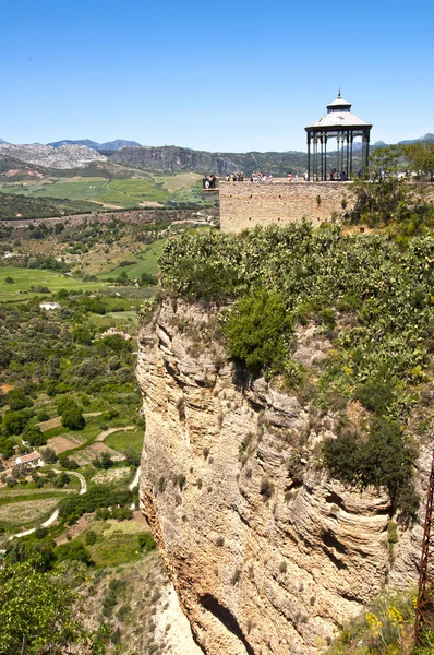 Panorámás kilátás nyílik a ronda, Andalúzia, Spanyolország — Stock Fotó