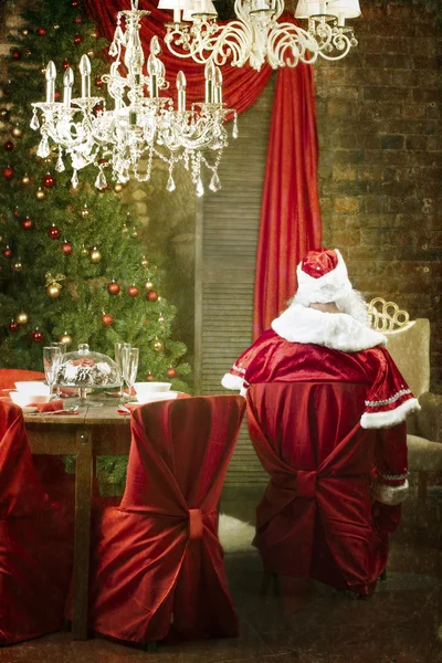 Papai Noel descansando — Fotografia de Stock