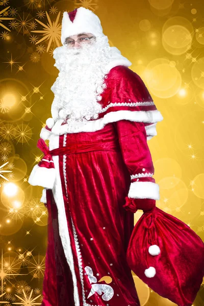 Santa Claus con regalos — Foto de Stock