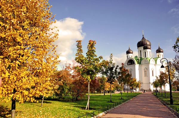 俄罗斯教会在顶楼，圣彼得斯堡. — 图库照片
