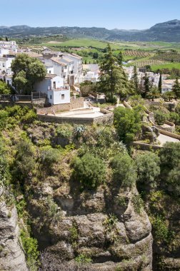 Eski kasaba Ronda Andalusia İspanya, Ma bölgesinde bir tepe üzerinde