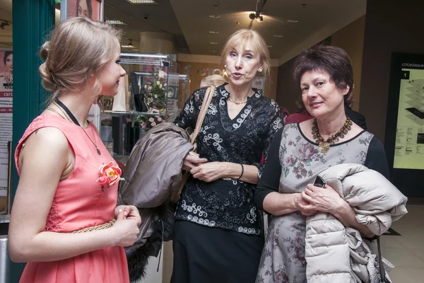 Петербург - 7 березня 2015 року святкують жінок, banqu — стокове фото