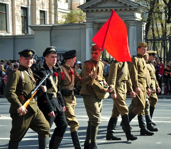 Санкт-Петербург - 9 мая: Парад, посвященный Дню Победы — стоковое фото