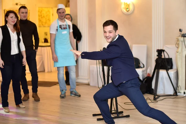 Maior flashmob na moldagem de pelmeni — Fotografia de Stock