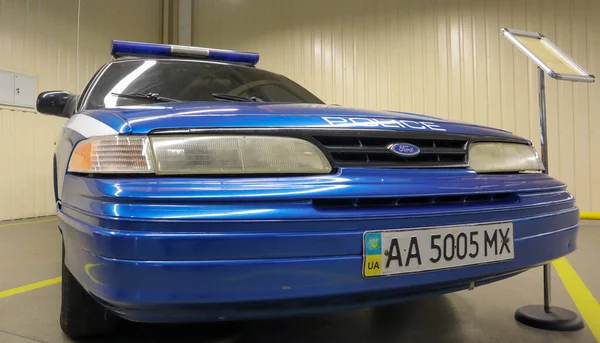 Politieauto Ford Ltd Crown Victoria Politieauto Het Blauw Met Het — Stockfoto