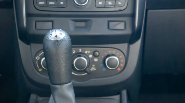 Knob Selecting Gear Manual Gearbox Manual Transmission Knob Car Close — 스톡 사진