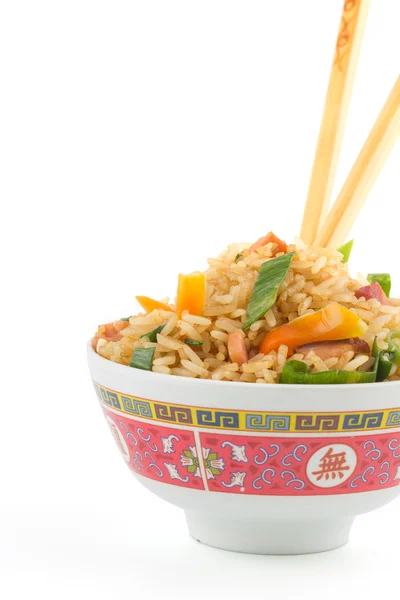 Sebze ve jambon Fried Rice